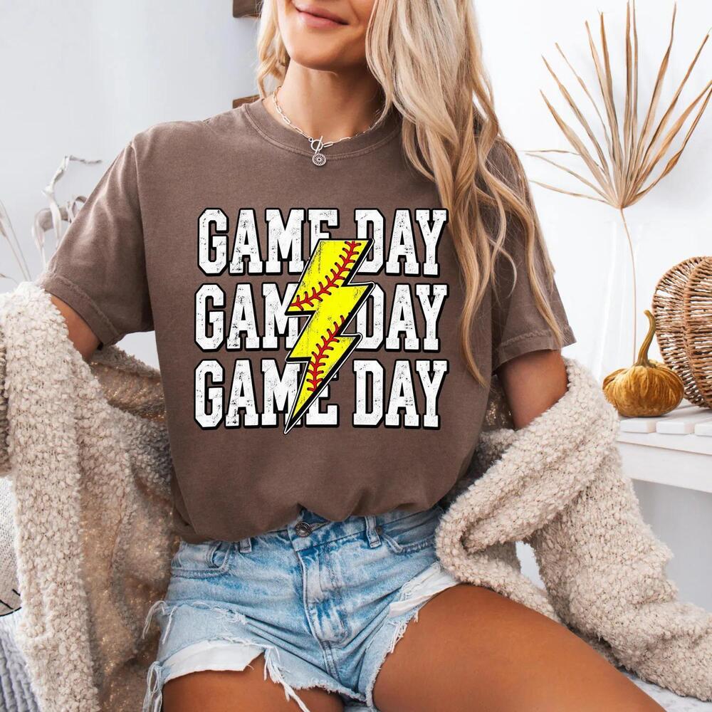 Softball Game Day Team Sports Womens Personalized Gifts Shirt